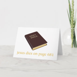 Jesus stirbt auf Seite 681 Karte