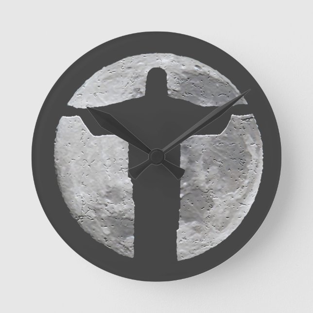 Jesus-Stunde Runde Wanduhr (Vorderseite)