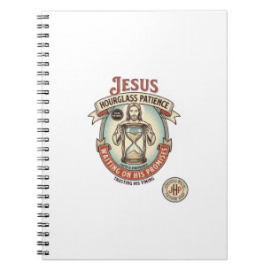 Jesus Stundenglas Geduld Jesus Stundenglas Geduld  Notizblock