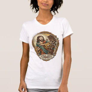 Jesus stürzt Party Jenga Turm Spiel Fail Humor_1 T-Shirt