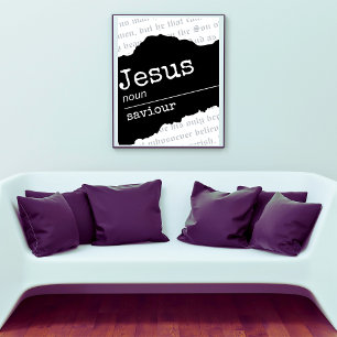 Jesus (Substantiv): KJV Bible Verse Poster