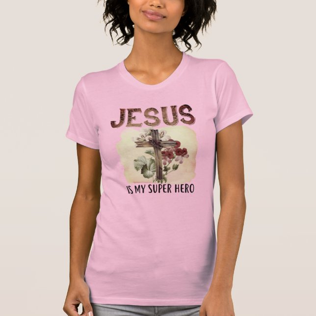 Jesus Super Hero T-Shirt (Vorderseite)