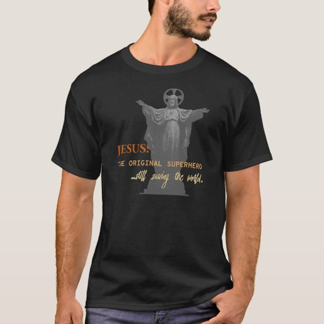Jesus Superhero T-Shirt (Vorderseite)