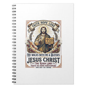 Jesus-Surf-T-Shirt Inspirierender Glaube Notizblock