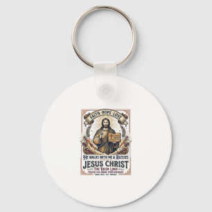 Jesus-Surf-T-Shirt Inspirierender Glaube Schlüsselanhänger