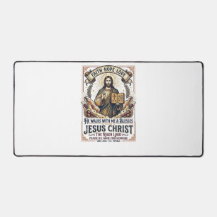 Jesus-Surf-T-Shirt Inspirierender Glaube Schreibtischunterlage