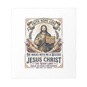 Jesus Surft T-Shirt Inspirierender Glaube Notizblock