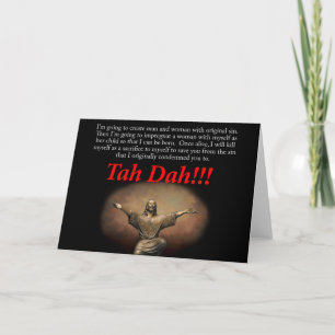 Jesus. Tah Dah!!! Ostern Feiertagskarte