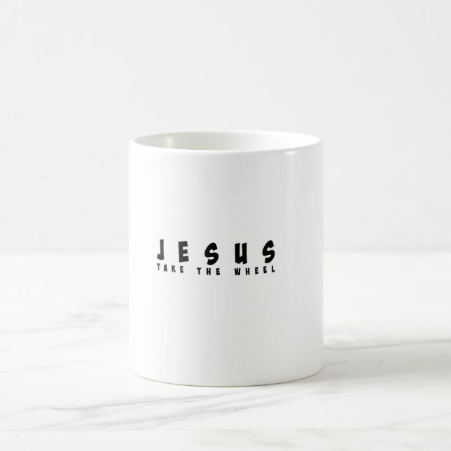 Jesus Take The Wheel Kaffeetasse (Mittel)