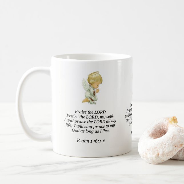 Jesus Tasse Psalm 146:1-2 (Mit Donut)