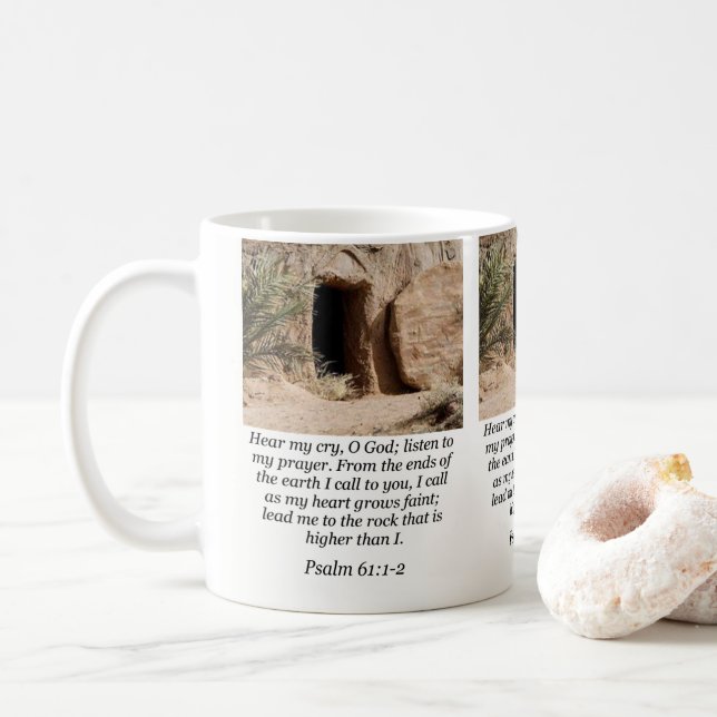 Jesus Tasse Psalm 61:1-2 (Mit Donut)