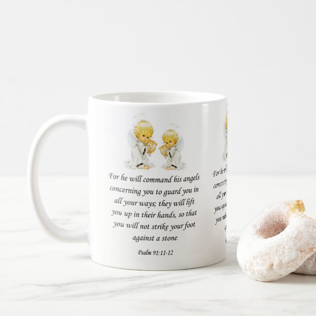 Jesus Tasse Psalm 91:11-12 (Mit Donut)