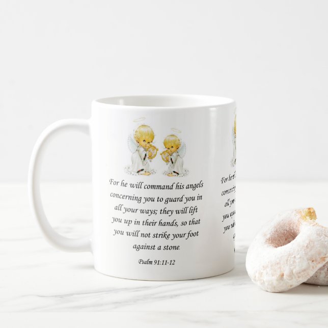 Jesus Tasse Psalm 91:11-12 (Mit Donut)