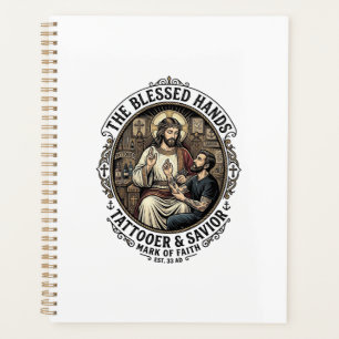 Jesus Tattoo Artist Studio T-Shirt Inspirierend F Planer