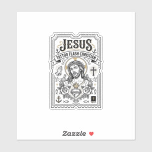 Jesus Tattoo Vorlage Christlich Jesus Tattoo Vorla Aufkleber
