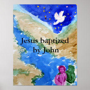 Jesus-Taufe Poster