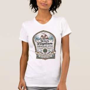 Jesus Taufurkunde Stil Jesus Taufurkunde T-Shirt