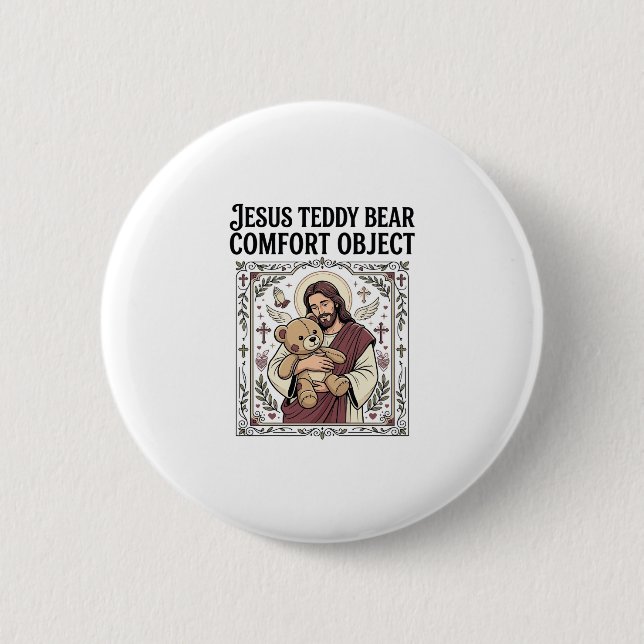 Jesus-Teddybär-Trostobjekt Jesus-Teddybär-C Button (Vorderseite)