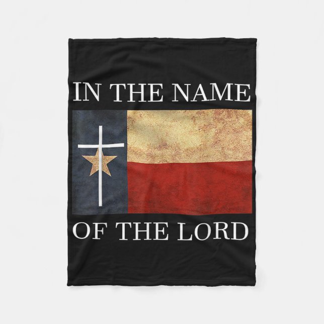 Jesus Texas Christian  Fleecedecke (Vorderseite)