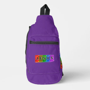 JESUS - Textblöcke Crossbody Bag
