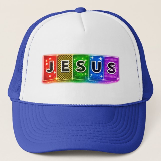 JESUS - Textblöcke Truckerkappe (Vorderseite)