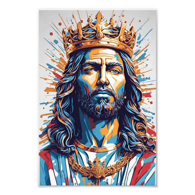 JESUS THE KING FOTODRUCK (Vorne)