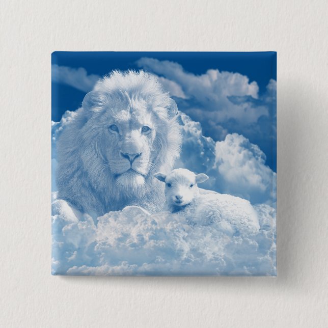 JESUS THE LAMB UND JESUS THE LION BUTTON (Vorderseite)