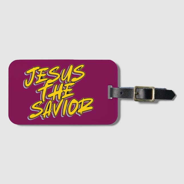 JESUS THE SAVIOR GEPÄCKANHÄNGER (Vorderseite (Horizontal))
