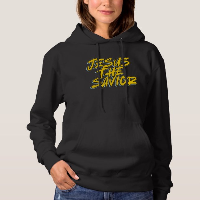 JESUS THE SAVIOR HOODIE (Vorderseite)