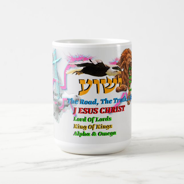 Jesus The Way ,The Truth. Life! Lion Of Judah Kaffeetasse (Mittel)