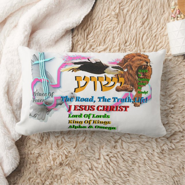 Jesus The Way ,The Truth. Life! Lion Of Judah Lendenkissen (Decke)