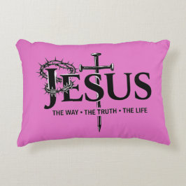 Jesus the way, the truth, the life! dekokissen