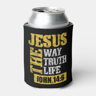 Jesus The Way Truth Life John 14:6 Christian Bible Dosenkühler