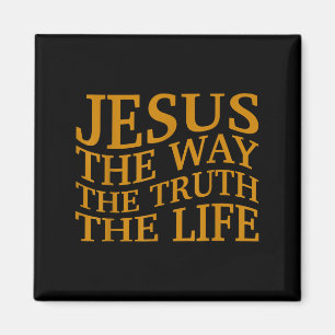Jesus The Way-wahrheitsleben Christlicher Kleinkin Magnet