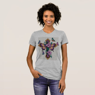 Jesus [Theme] Camiseta Feminina Fé Brasil Presente T-Shirt