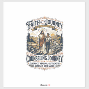 Jesus-Therapie-freundliches christliches Vintage-S Aufkleber