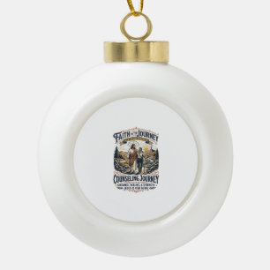 Jesus-Therapie-freundliches christliches Vintage-S Keramik Kugel-Ornament