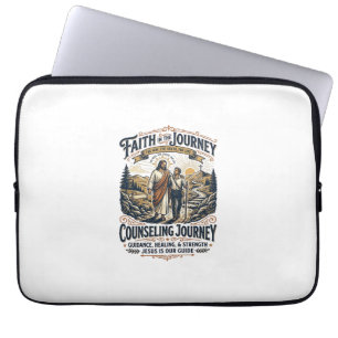 Jesus-Therapie-freundliches christliches Vintage-S Laptopschutzhülle