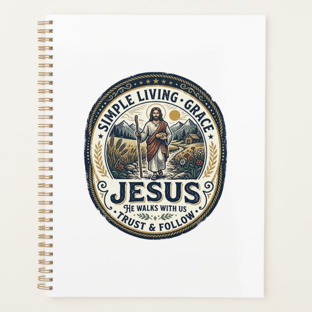 Jesus Tiny House Slow Living Vintage Planer (Vorderseite)
