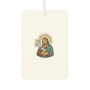 Jesus Tote Telefon Keine Musik Schweres Heben Gym  Autolufterfrischer