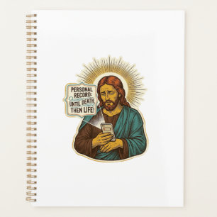 Jesus Tote Telefon Keine Musik Schweres Heben Gym Planer