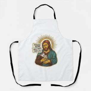 Jesus Tote Telefon Keine Musik Schweres Heben Gym  Schürze
