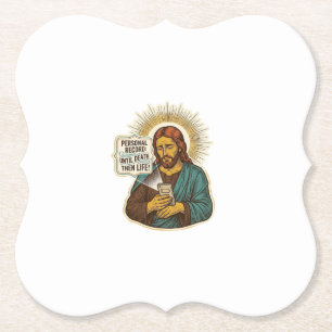Jesus Tote Telefon Keine Musik Schweres Heben Gym Untersetzer