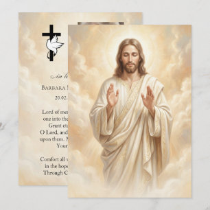 Jesus-Totenbett-Gebetskarte 5x7 Einladung