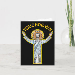 Jesus Touchdown Lustig Christlicher Glaube Sprüche Karte