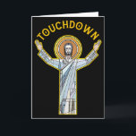 Jesus Touchdown Lustig Christlicher Glaube Sprüche Karte<br><div class="desc">Jesus Touchdown Lustig Christlicher Glaube Sprüche Meme Christ Beten</div>