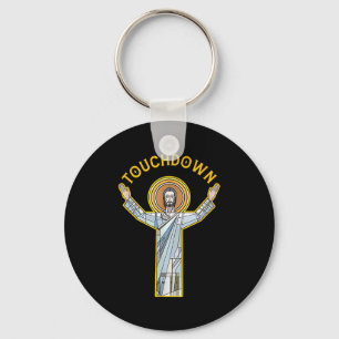 Jesus Touchdown Lustig Christlicher Glaube Sprüche Schlüsselanhänger