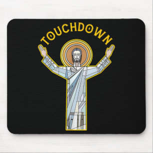 Jesus Touchdown Spaß Christlicher Glaube Sprüche M Mousepad