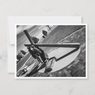 Jesus trägt sein Kreuz Postkarte