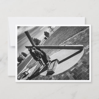 Jesus trägt sein Kreuz Postkarte